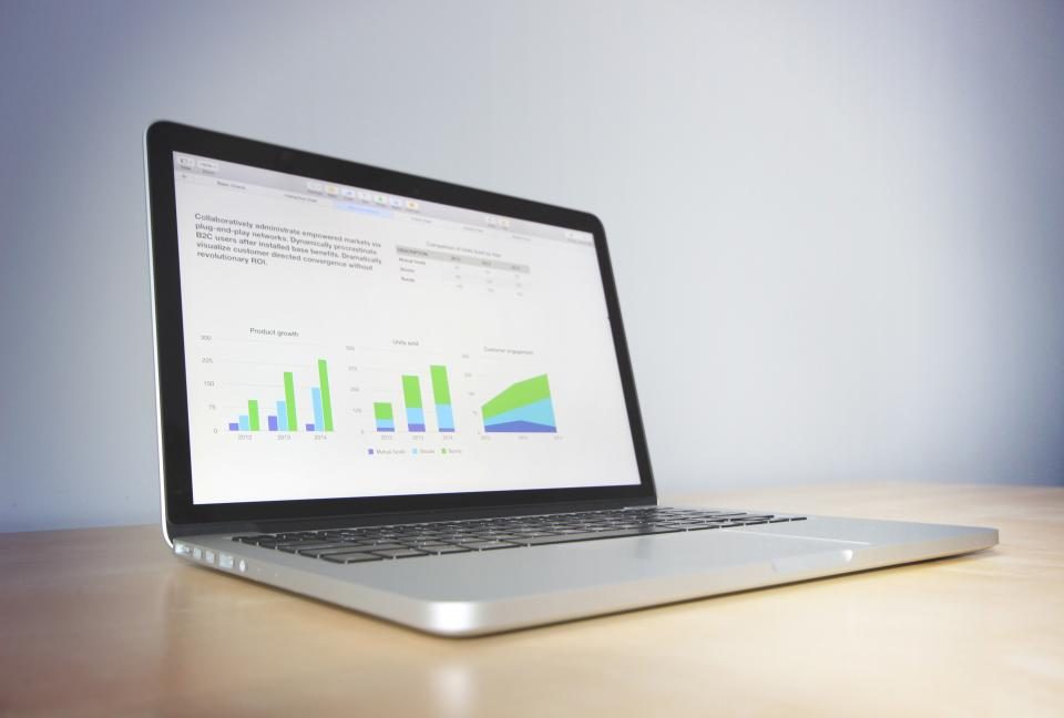 Illustrative photograph of macbook Laptop
